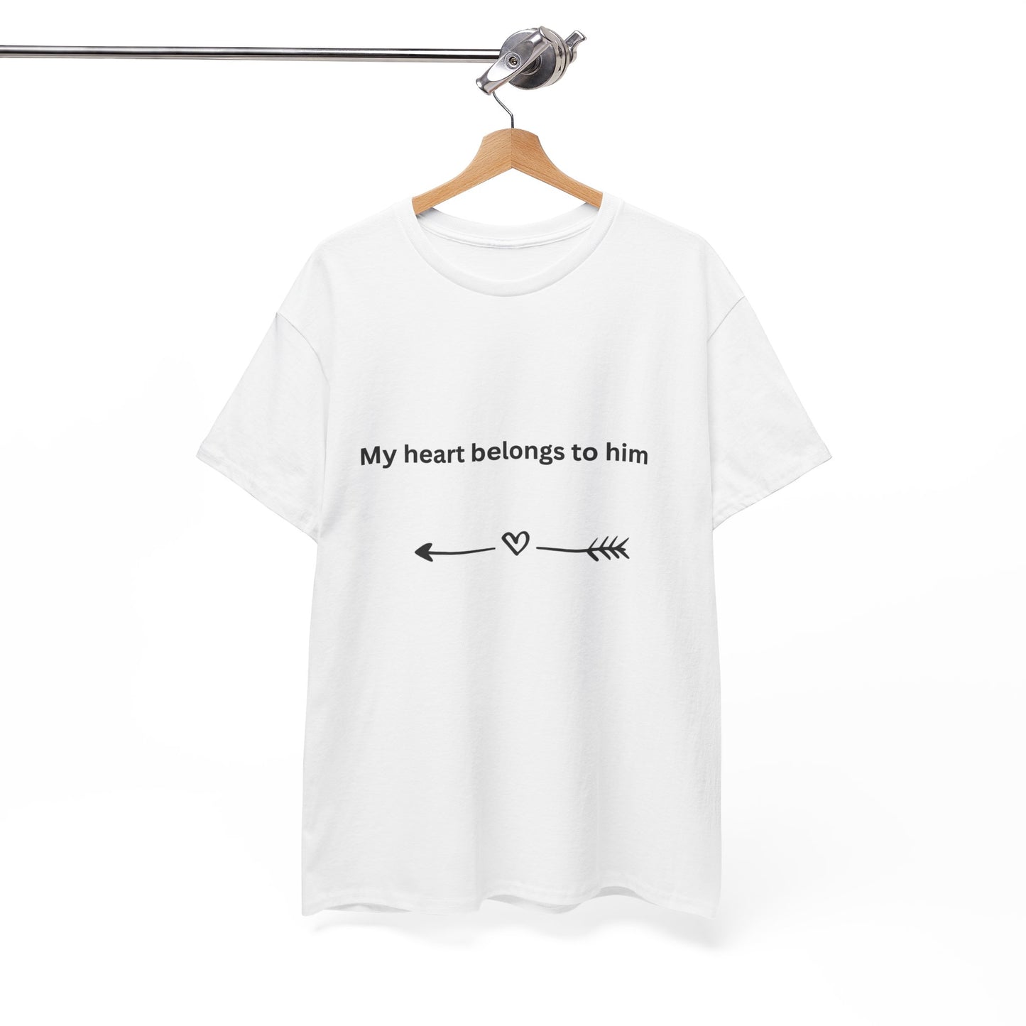 Unisex Heart Belongs to Him Tee (left)
