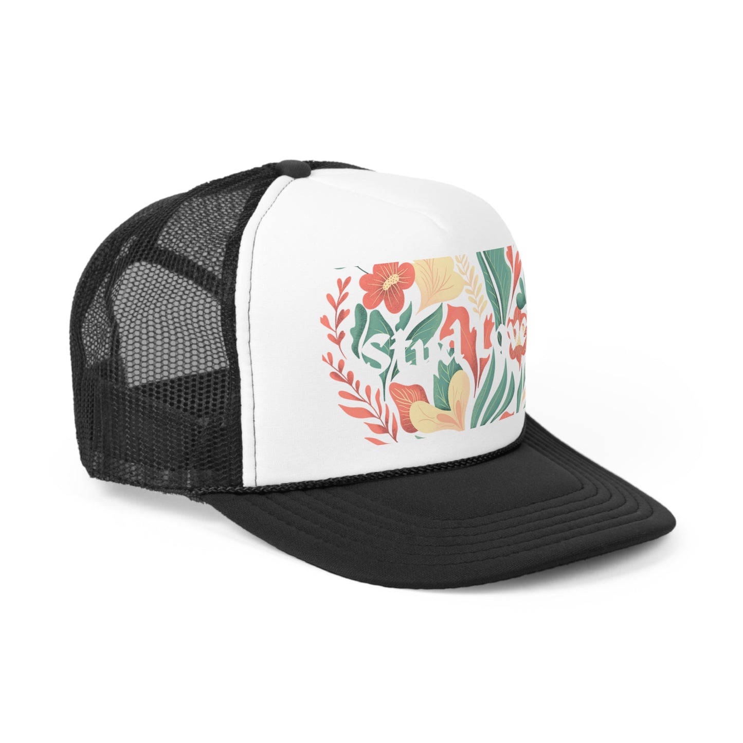 Stud Love Floral Trucker Cap