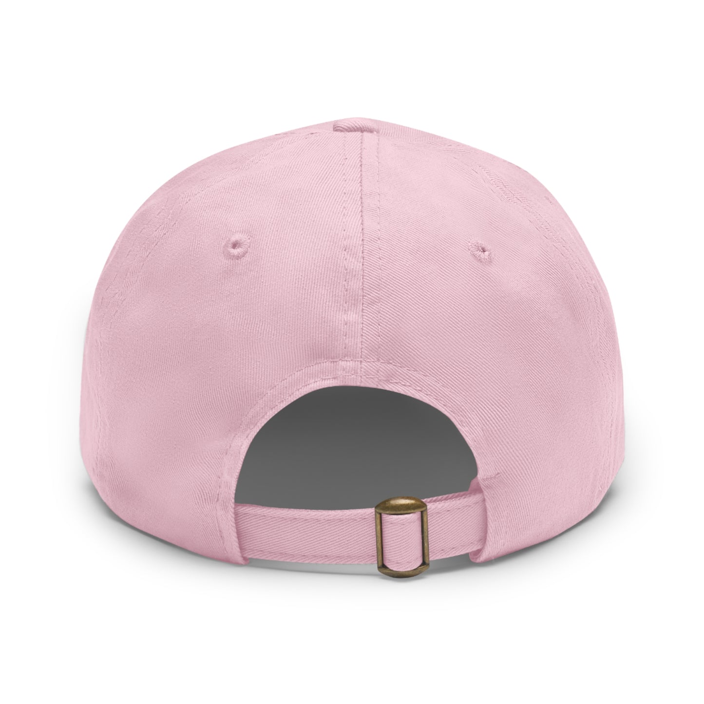 Stud Love Floral Blk Hat with Leather Patch (Round)