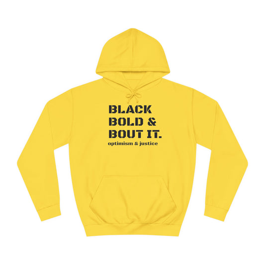 Unisex Blk|Bold|Bout It Hoodie Gold