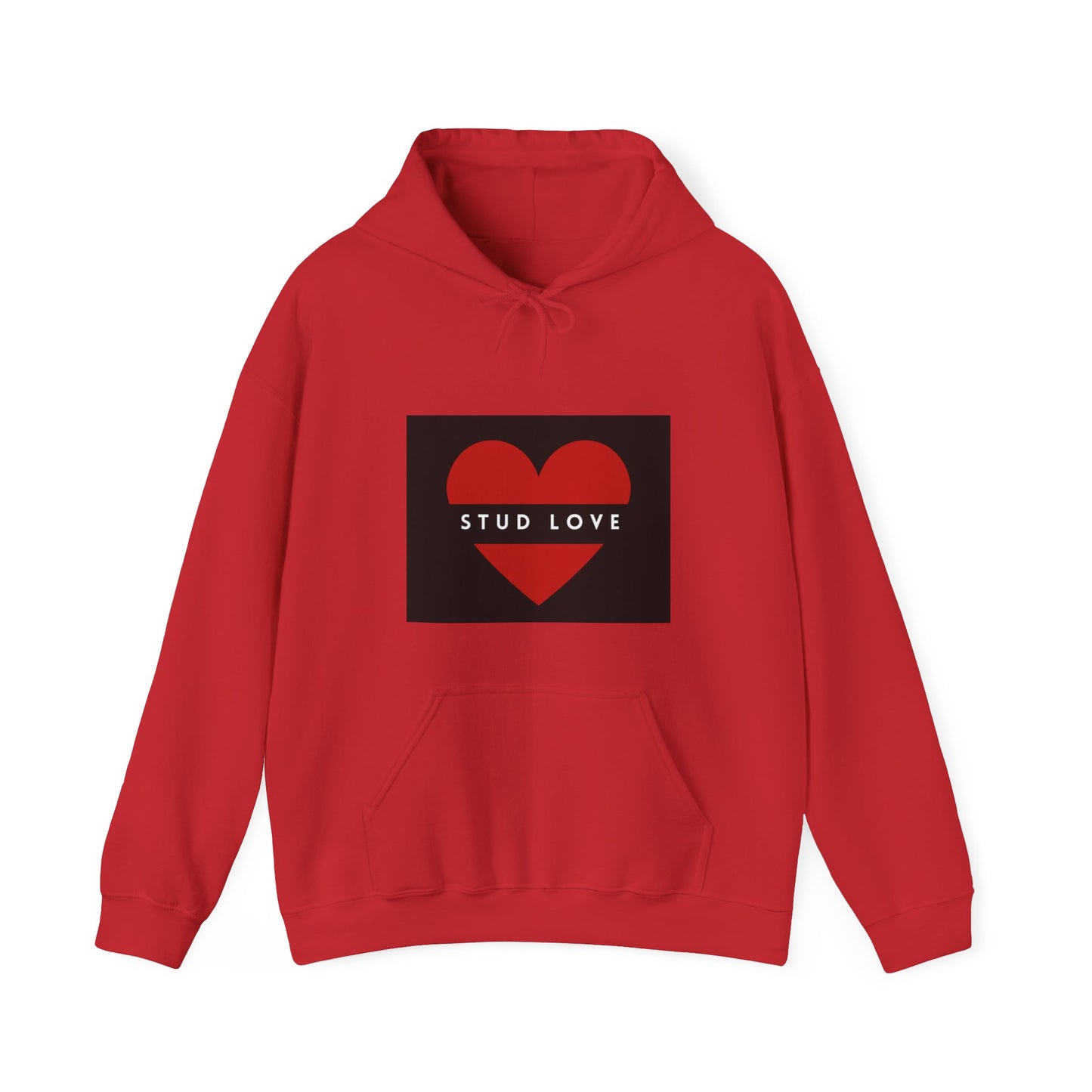 Unisex Stud Love Heart Hooded Sweatshirt